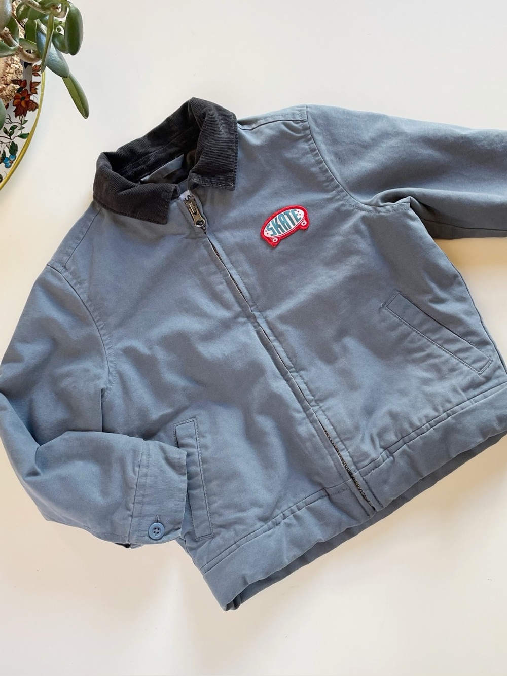 Old Navy Blue Work Skate Jacket | Size 5